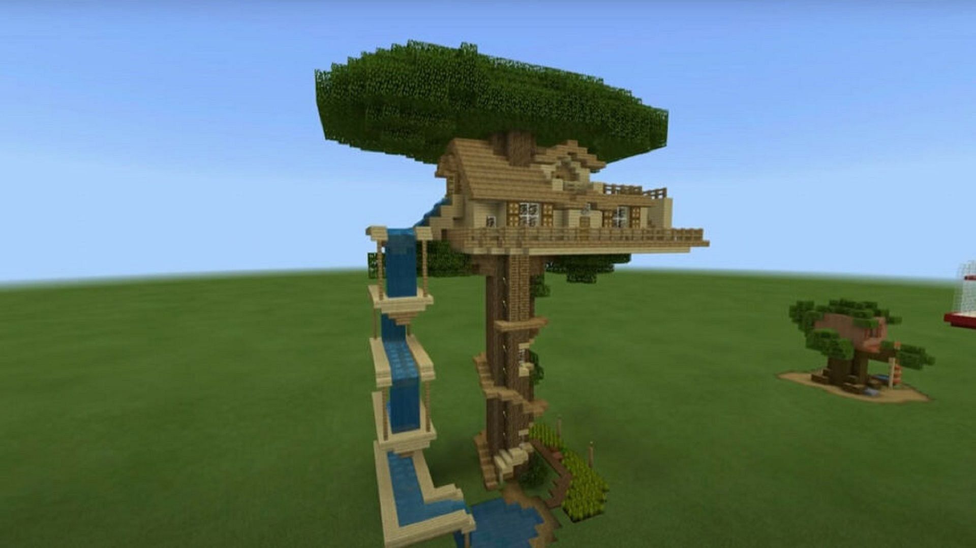 A treehouse like this provides an easy way down (Image via TSMC/YouTube)