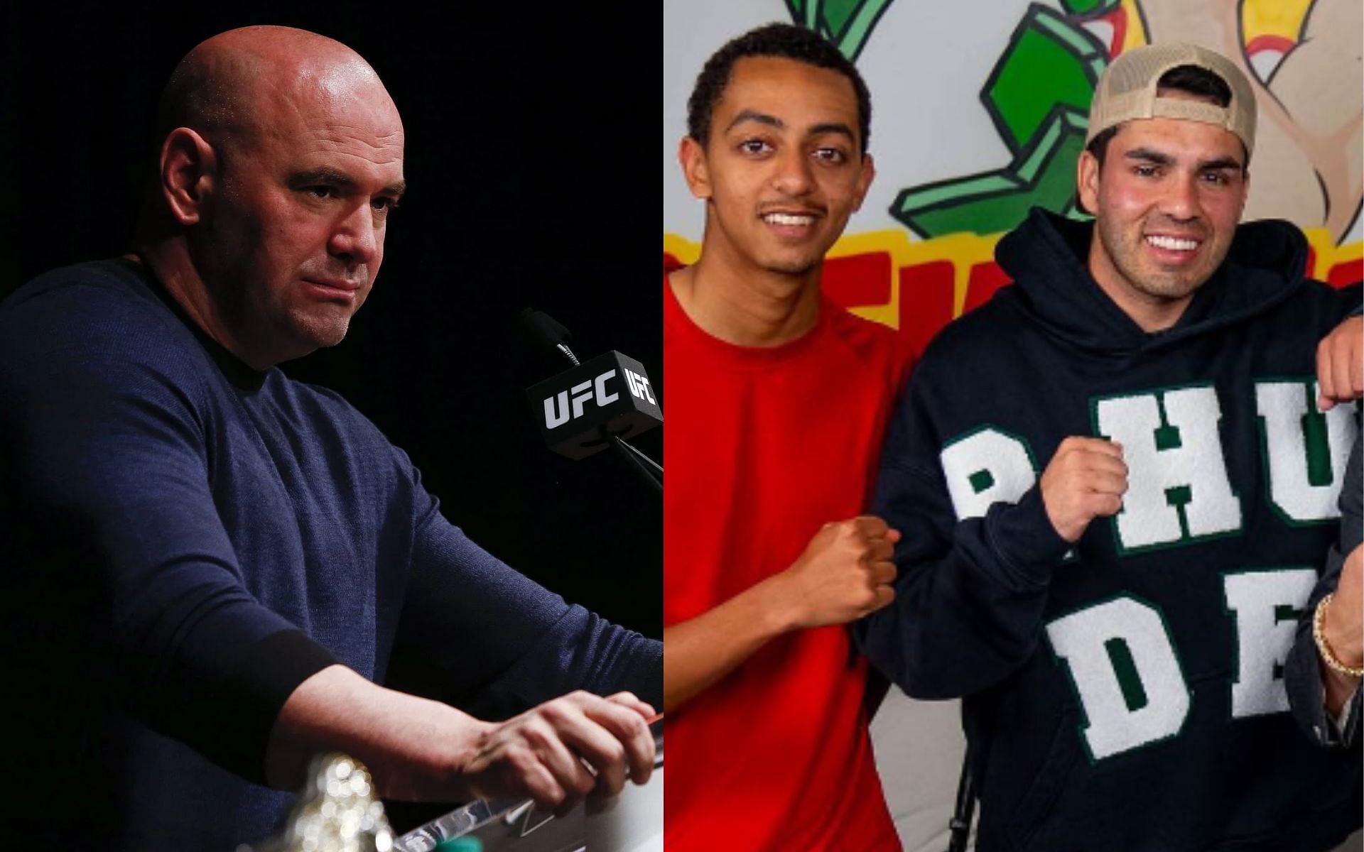 Nelk Boys (right), Dana White (left) [Images courtesy of @nelkboys on Instagram]