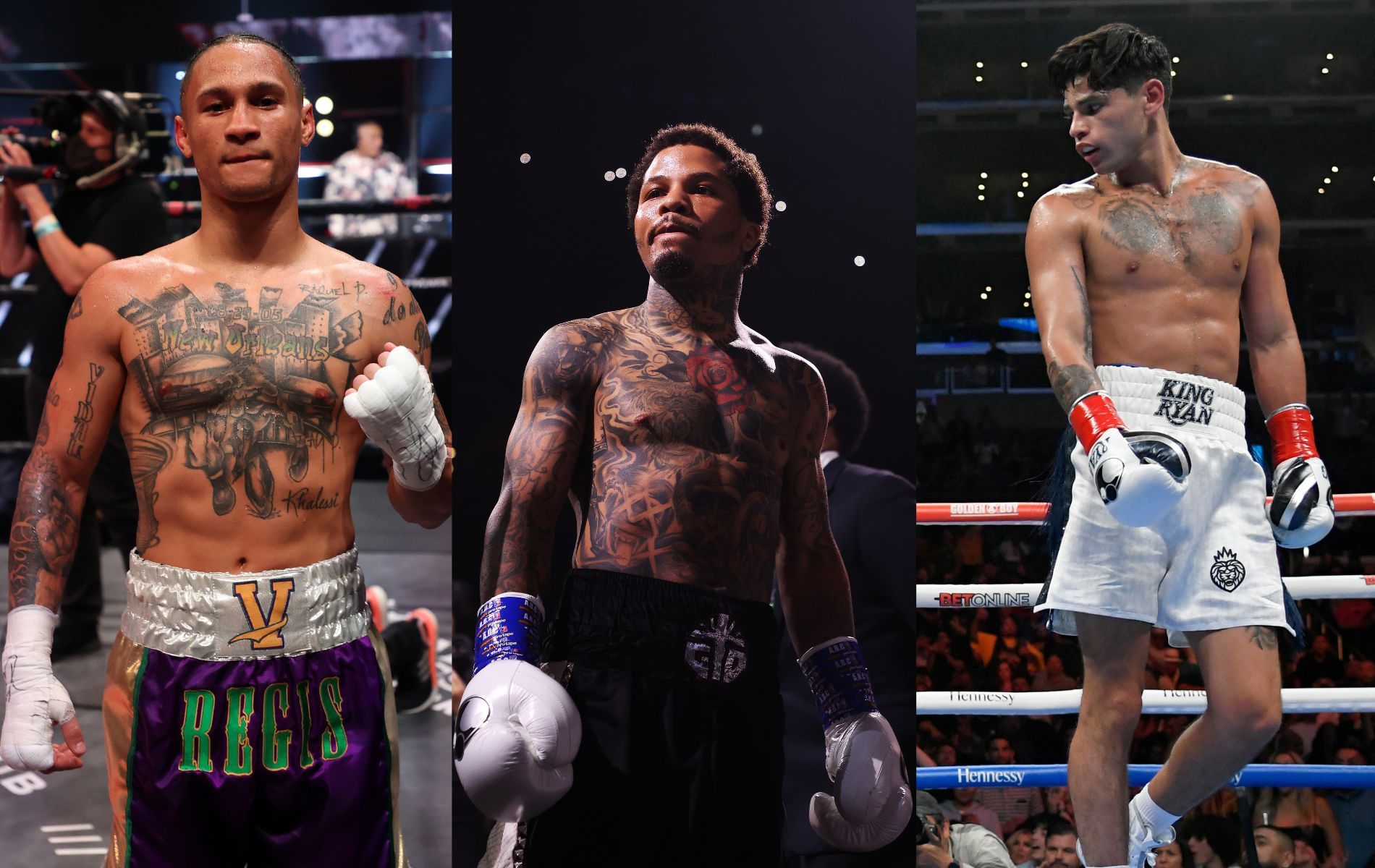 From Left to Right: Regis Prograis, Gervonta Davis, Ryan Garcia