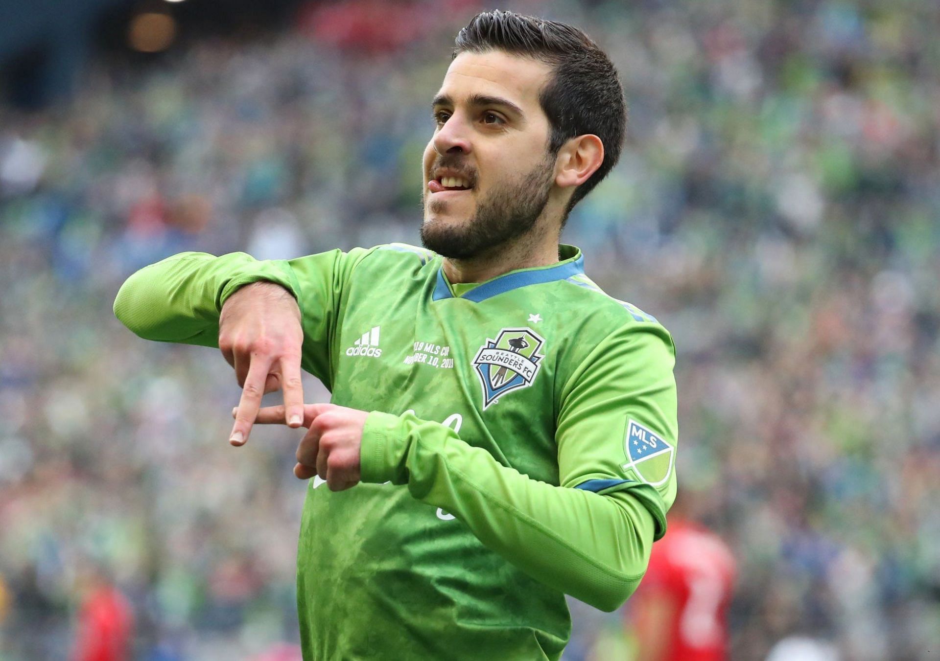 V&iacute;ctor Rodr&iacute;guez played a crucial part for Seattle Sounders in the 2019 MLS Cup Final. (Credit: Twitter/SoundersFC)