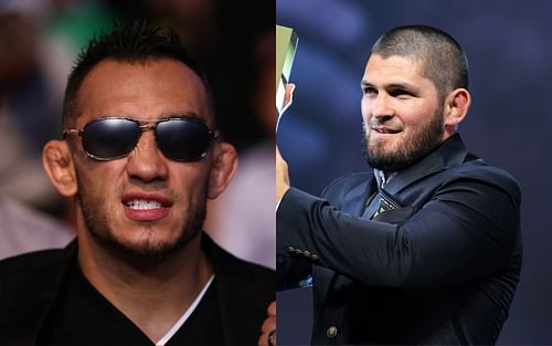 Tony Ferguson (L); Khabib Nurmagomedov (R)