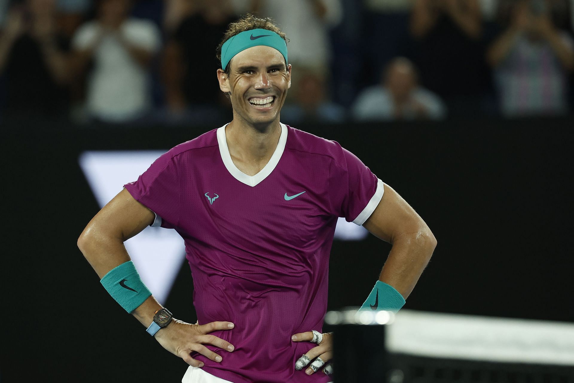 Rafael Nadal after winning the Australian Open.
