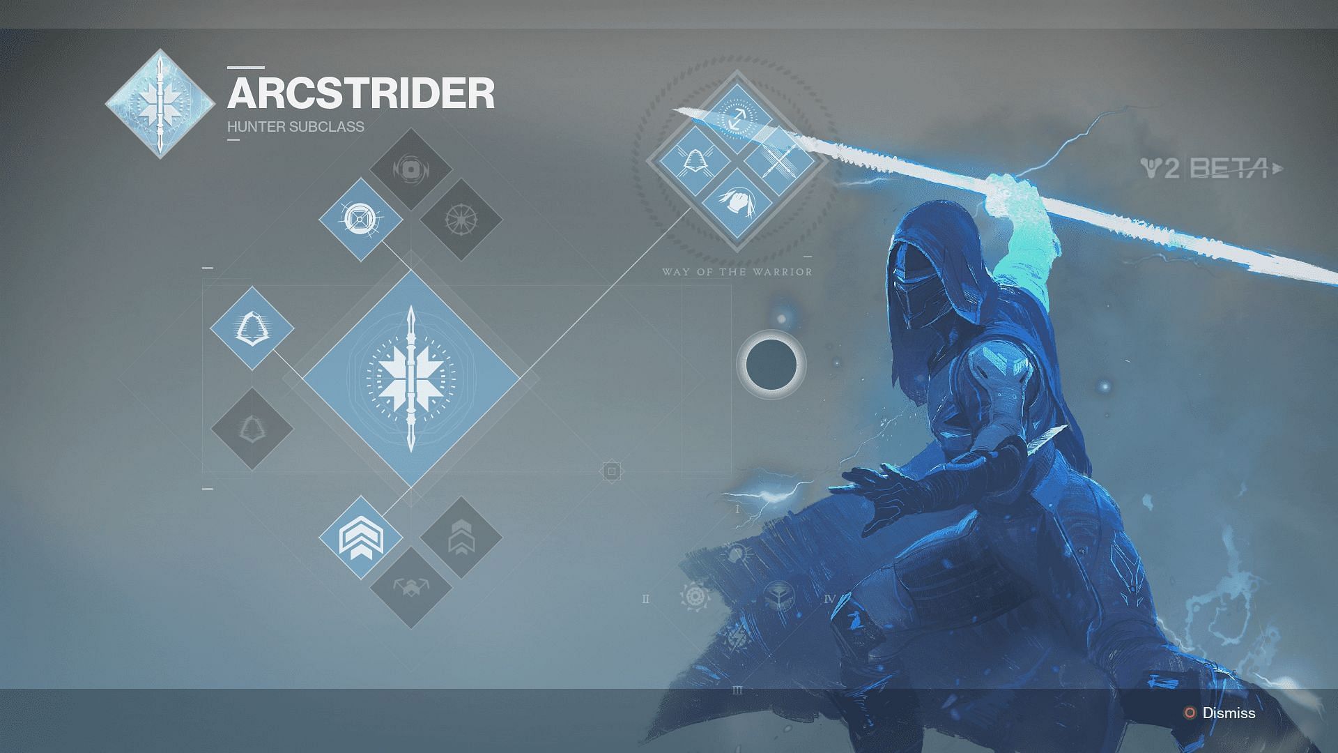 Arcstrider for Hunter (Image via Destiny 2 Beta)