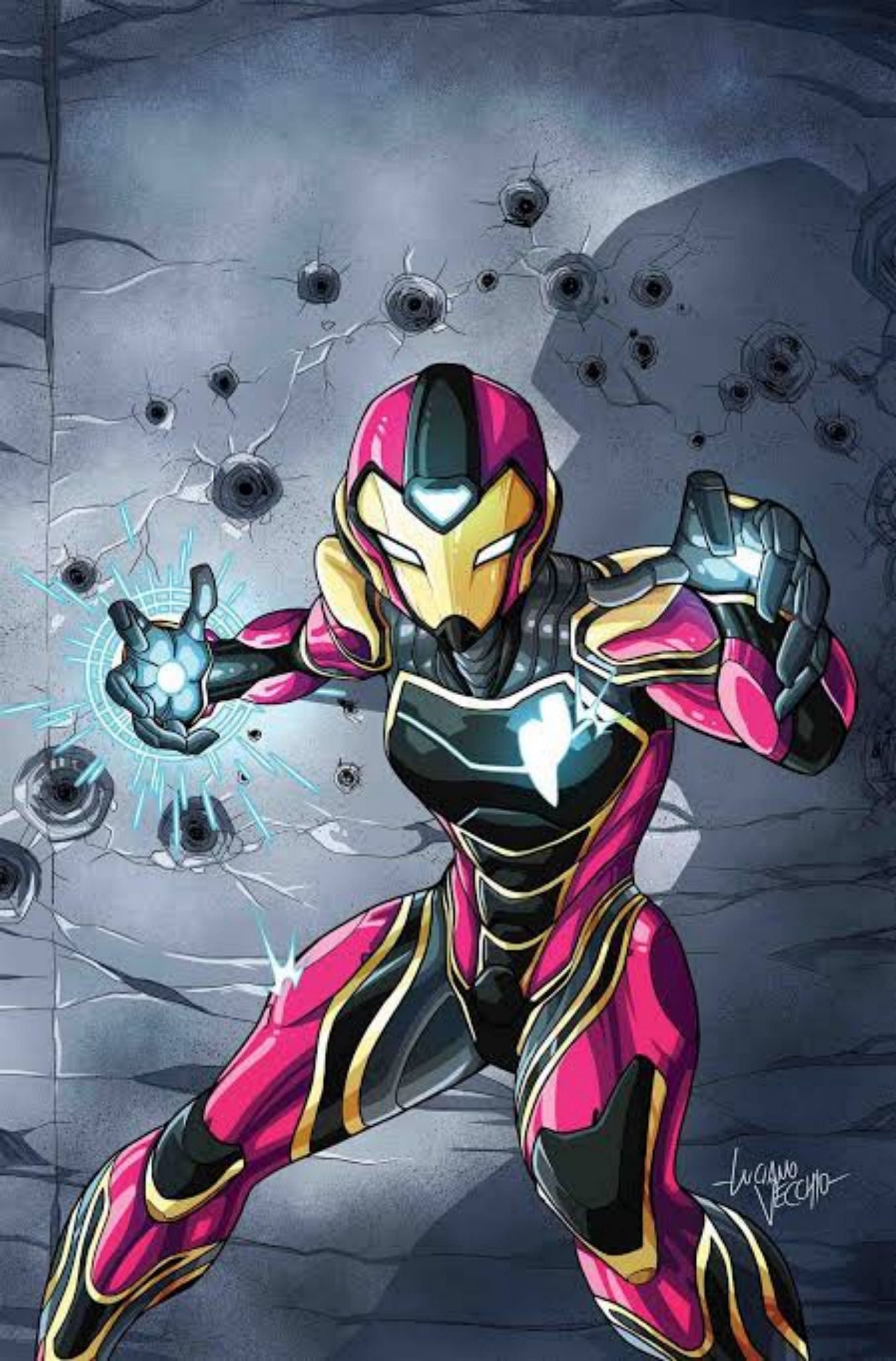 Riri Williams as Iron Heart (Image via Marvel Comics)