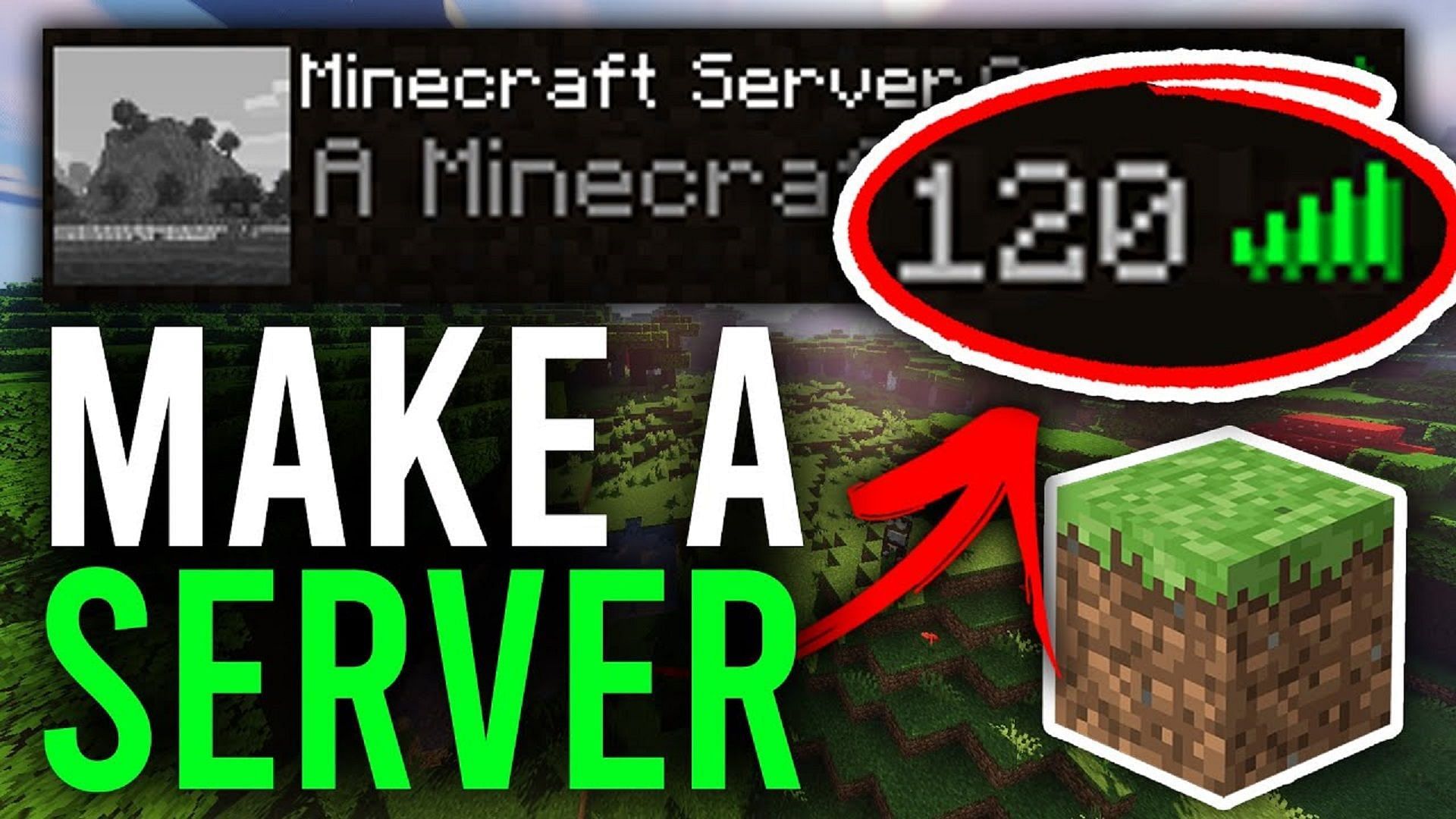 Minecraft players can host a server on their own hardware (Image via Mojang)