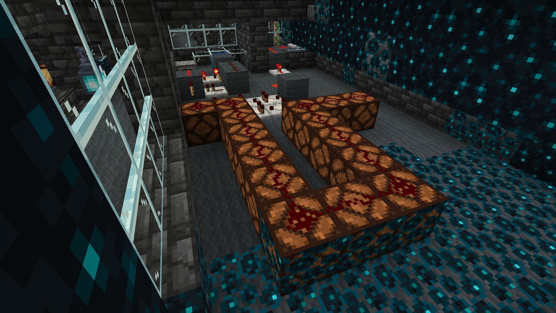 Redstone circuits underneath Ancient Cities (Image via Minecraft 1.19 update/Mojang)