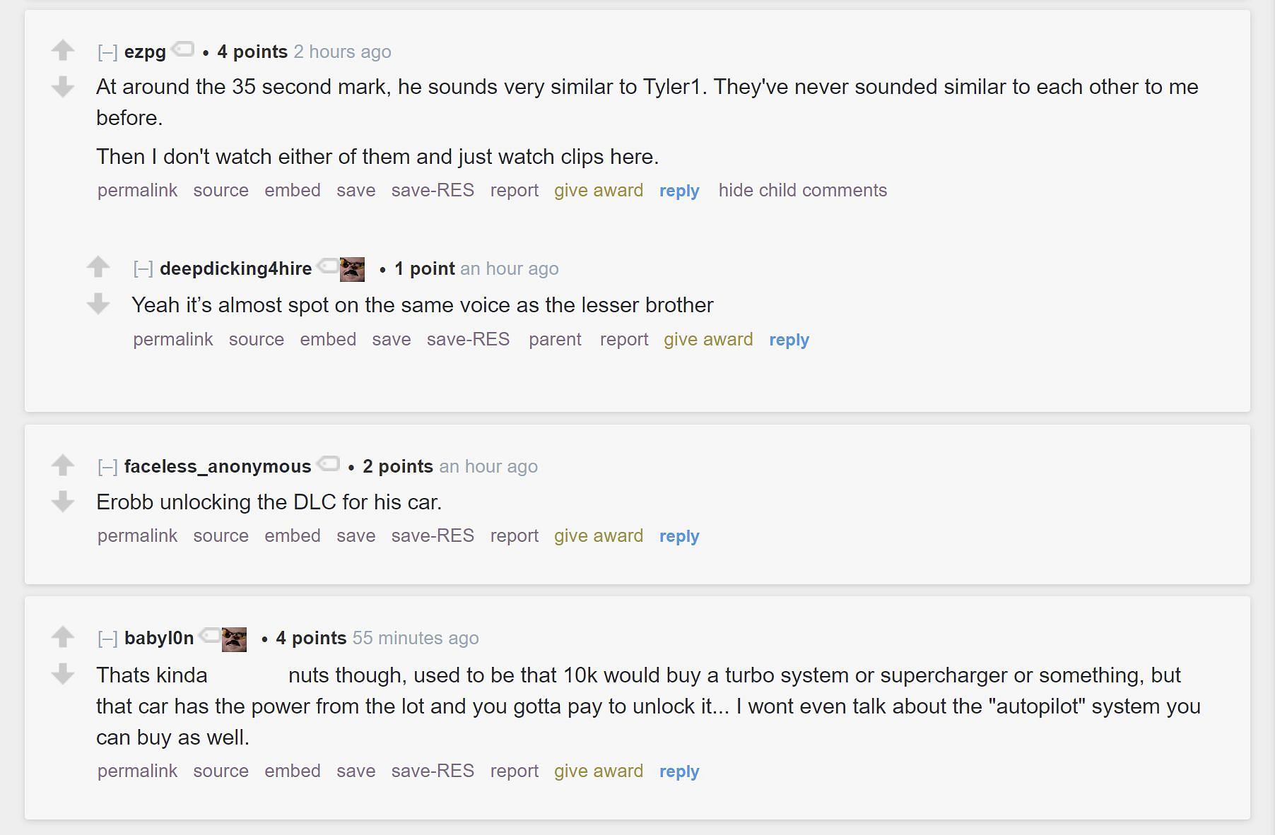 Fans on Reddit providing their take (Image via r/LivestreamFail)