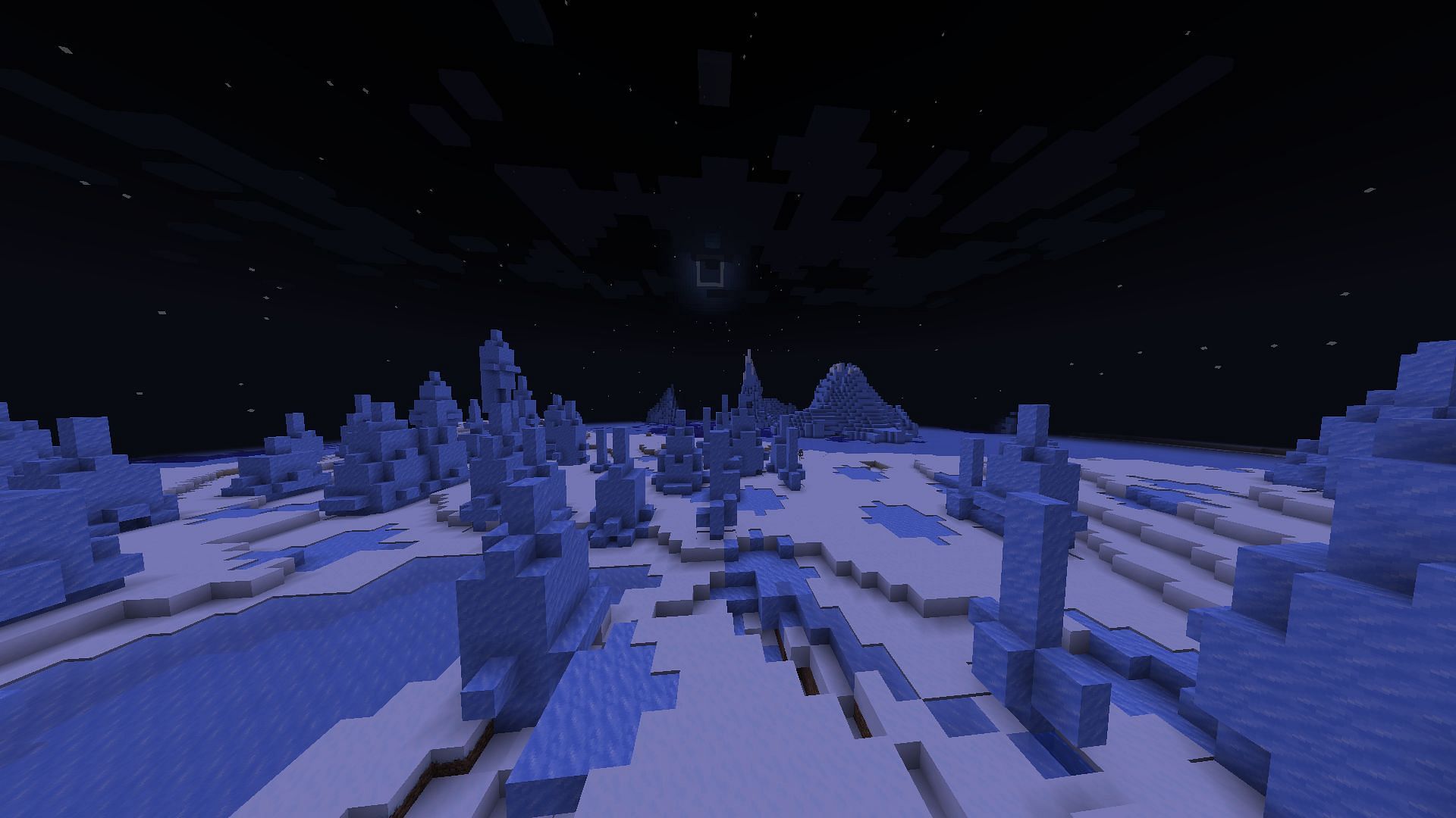 The area is unique to build in (Image via Minecraft)