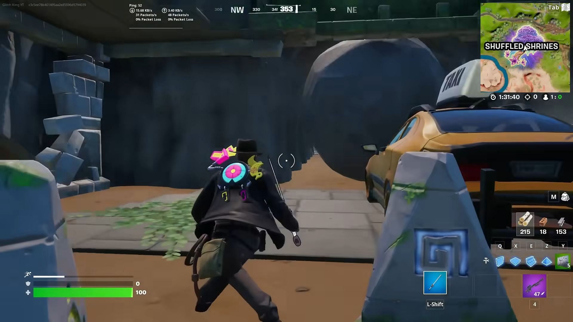 There is a boulder loose in Fortnite (Image via GKI/YouTube)