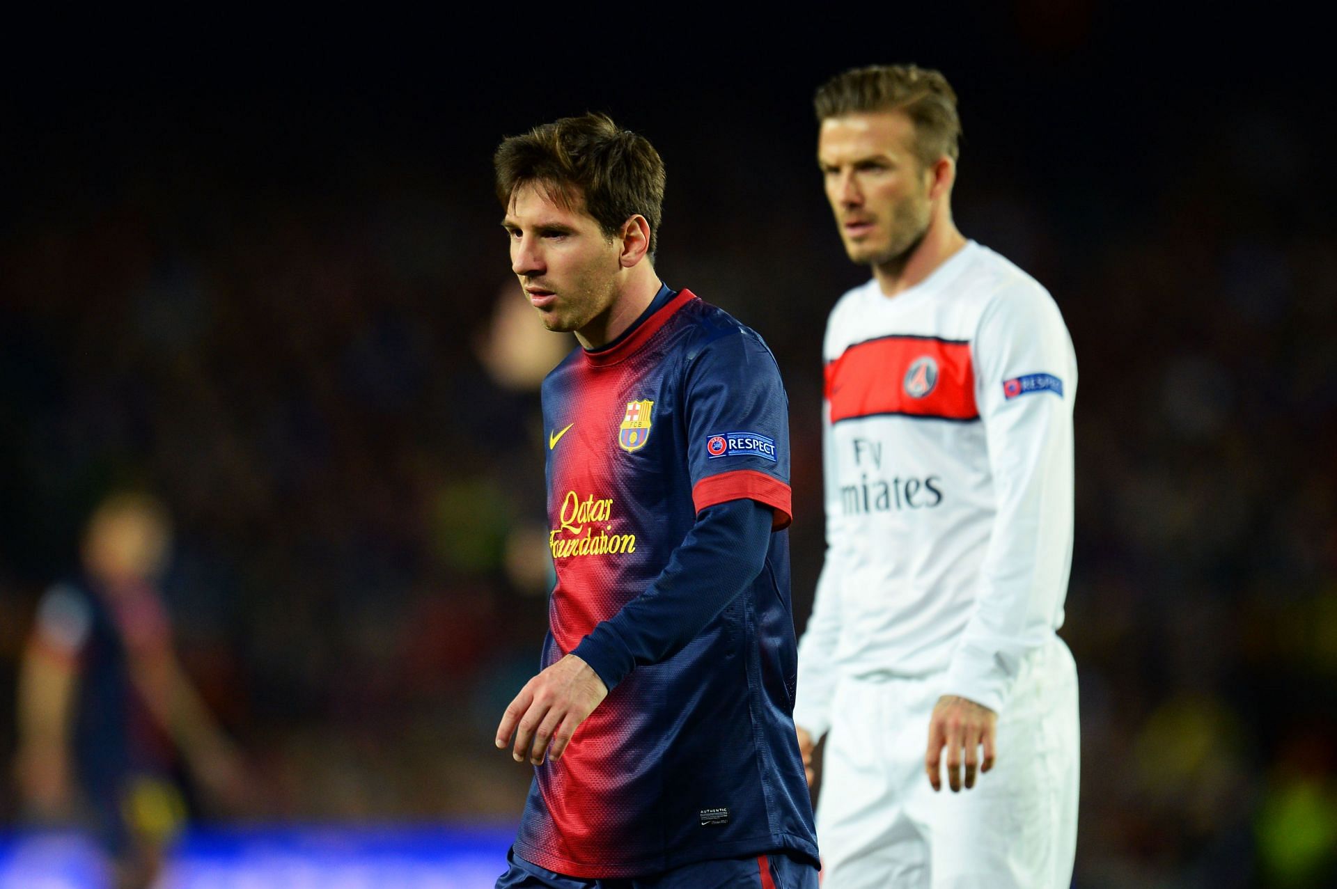 Lionel Messi (left) could follow in David Beckham&#039;s footsteps.
