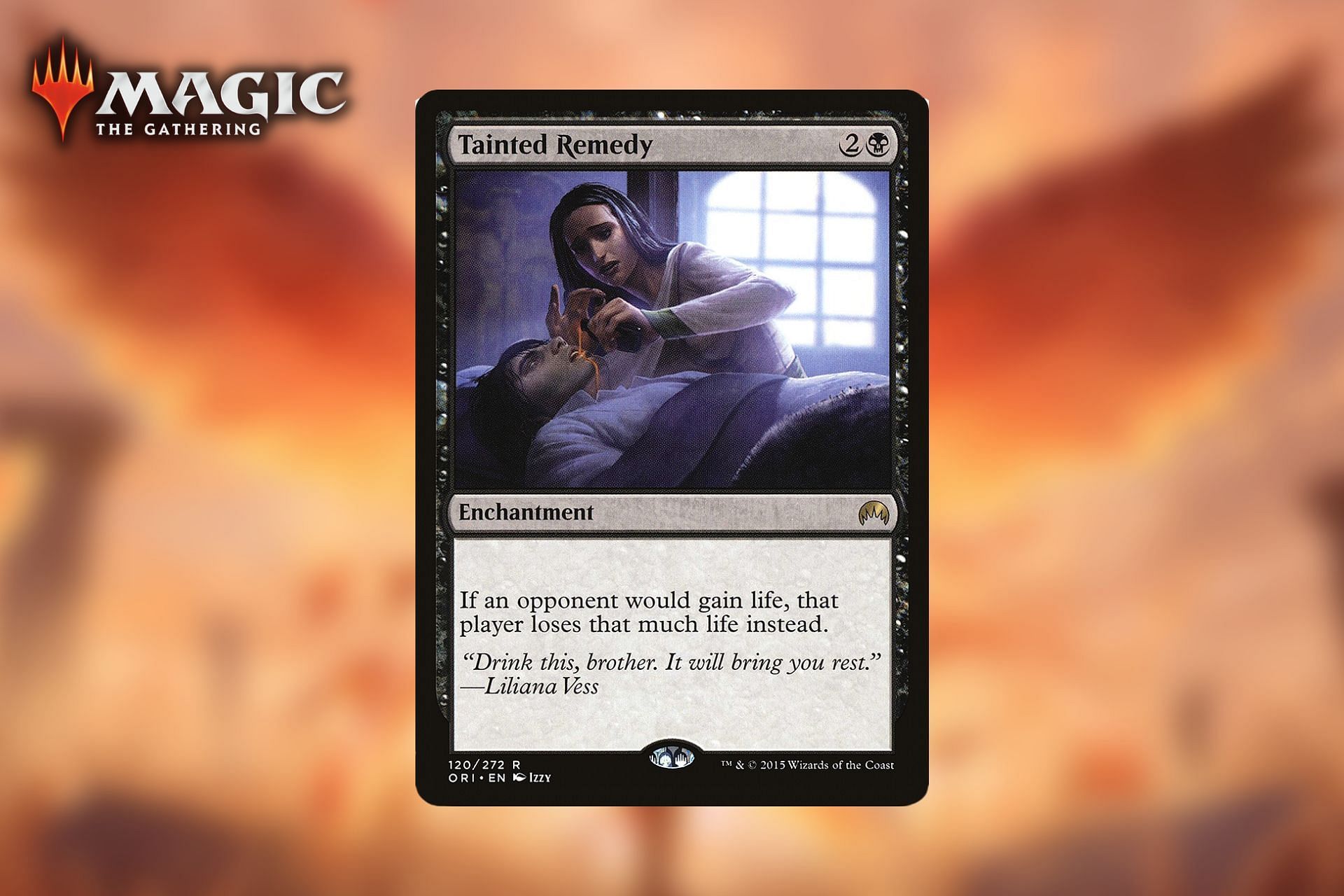 It may not be for everyone, but Tainted Remedy is one of the best cards (Image via Sportskeeda)