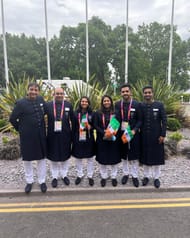 Part of the Indian table tennis contingent all set for the Commonwealth Games 2022 opening ceremony.