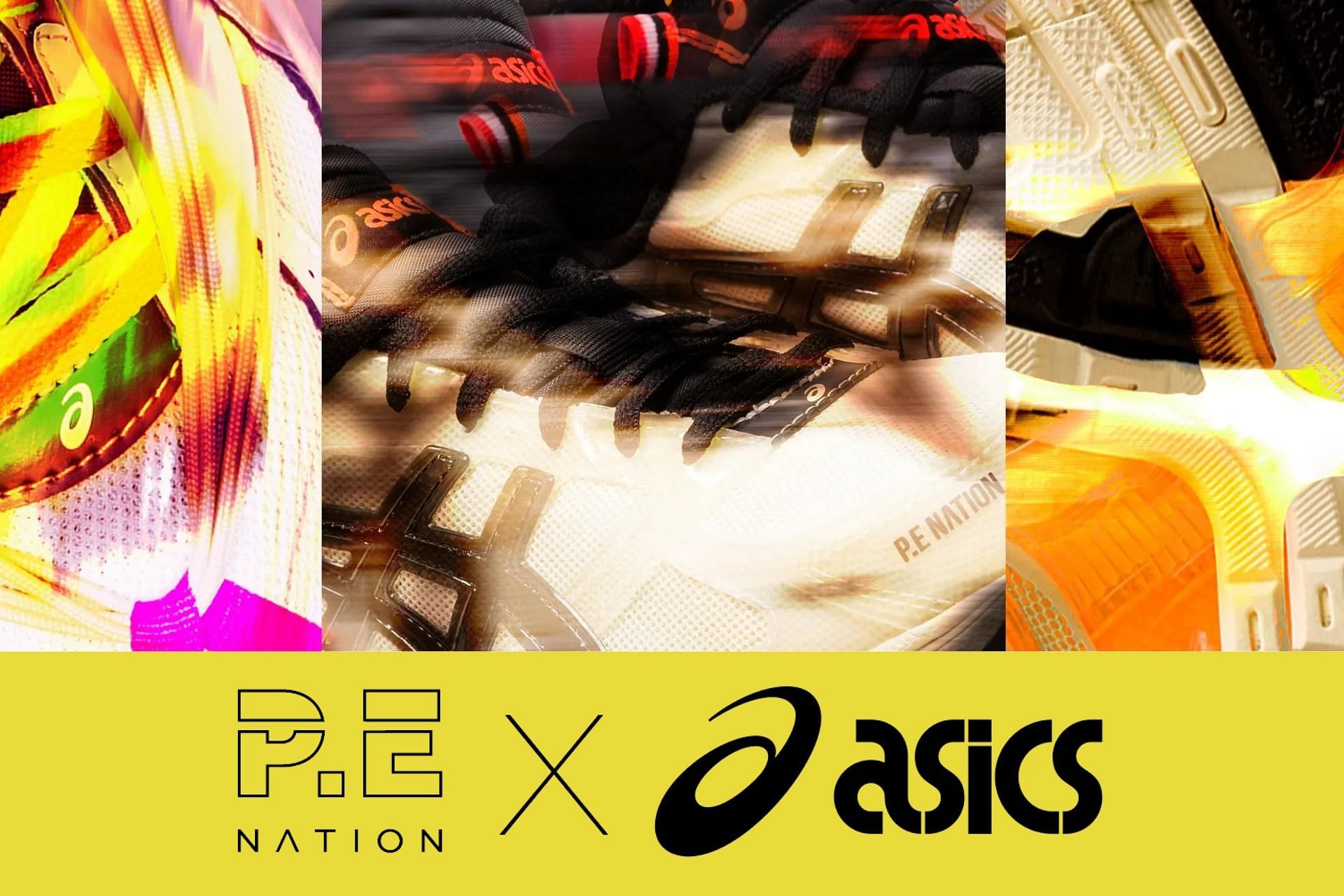 P.E. Nation x Asics sneaker collaboration (Image via P.E. Nation)