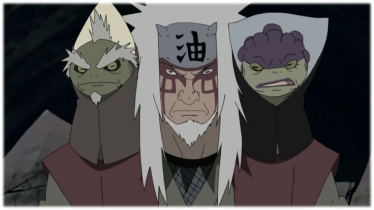 Jiraiya using his summons (Image via Naruto)