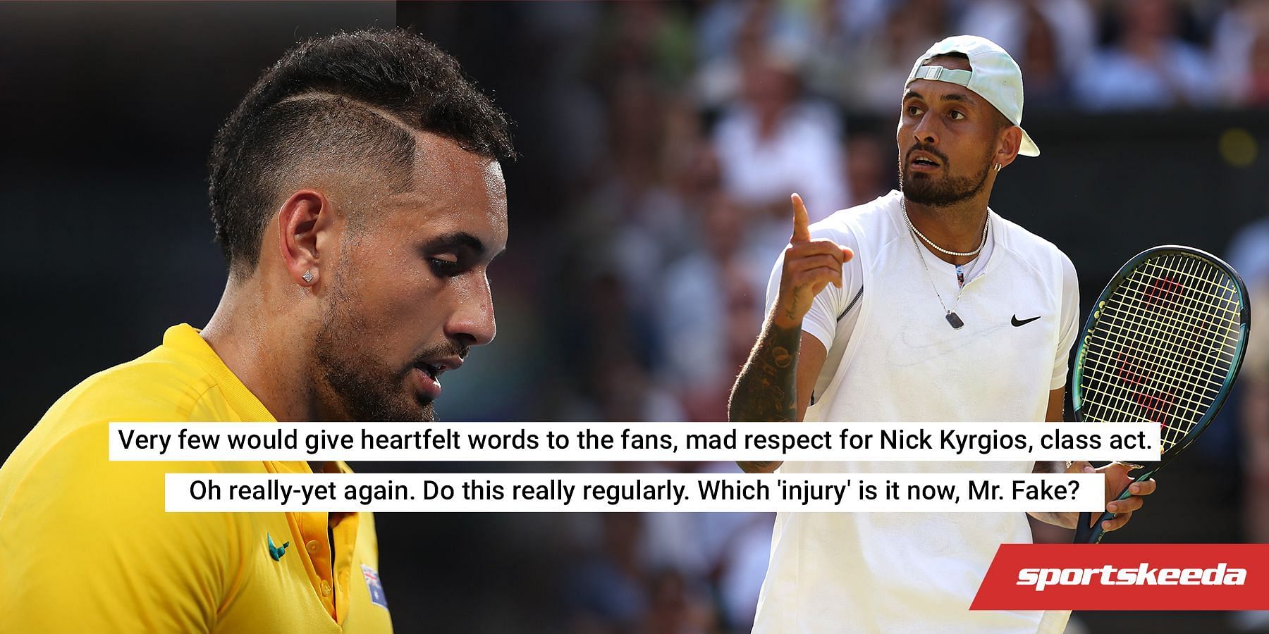 Nick Kyrgios receives mixed reactions after withdrawing from the Atlanta Open