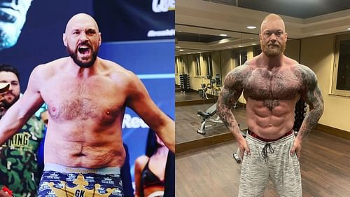 Tyson Fury (L) and Thor Bjornsson (R) [Image credits: @tysonfury and @thorbjornsson Instagram]