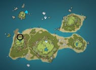 The entrance to the cave can be found here (Image via Genshin Impact)