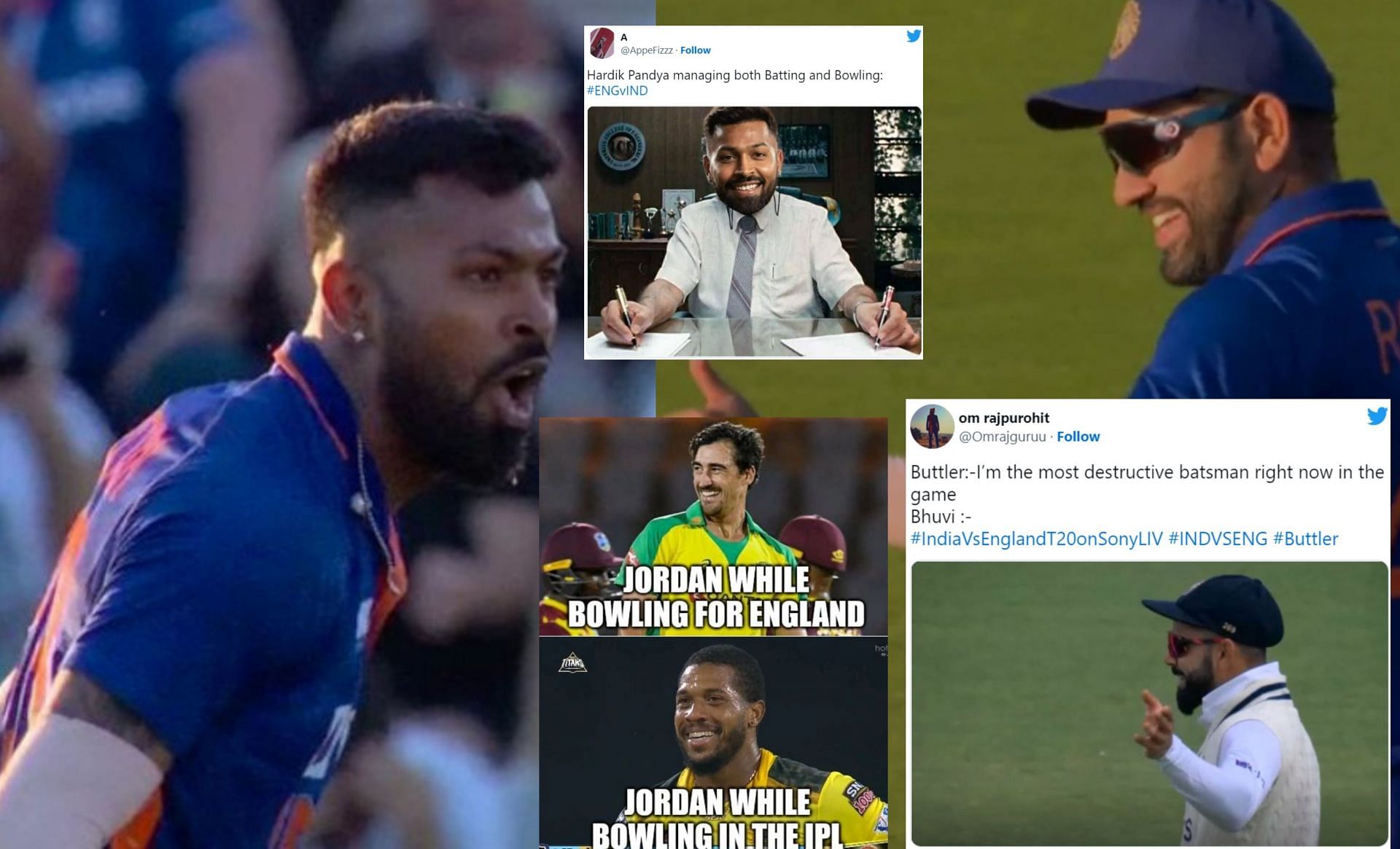 Fans reacted with humorous memes as the Men in Blue secured a win