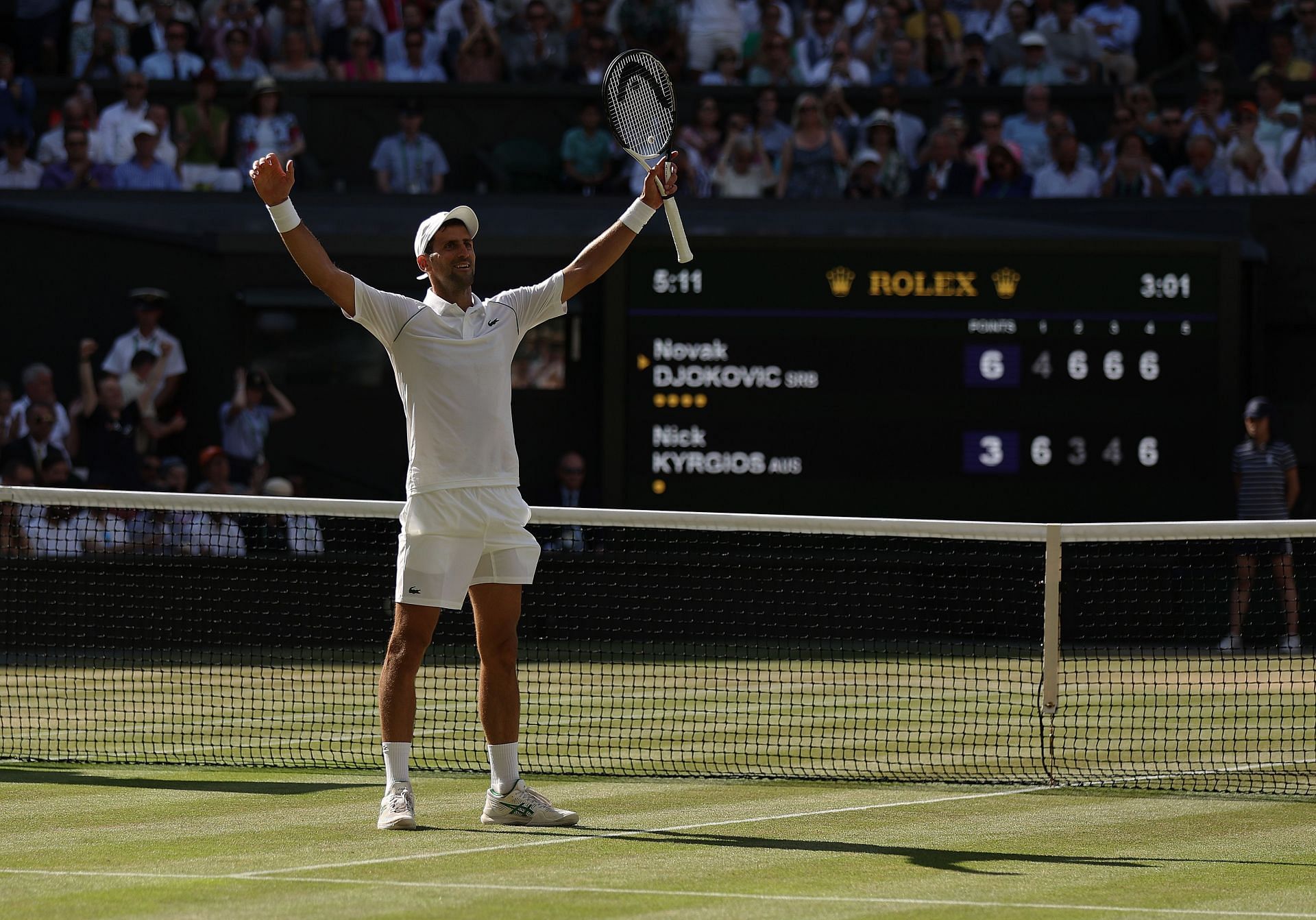 The Serb descends to be the World No. 7 after winning Wimbledon