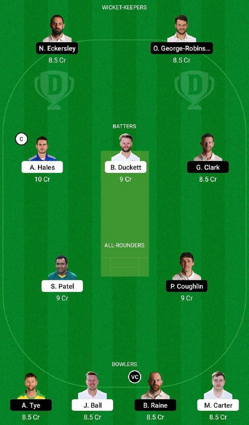 NOT vs DUR Dream11 Fantasy Tip #1 - T20 Blast 2022.