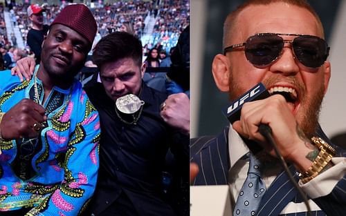 (L-R) Francis Ngannou, Henry Cejudo, and Conor McGregor [Left image via Jeff Bottari/Zuffa LLC]