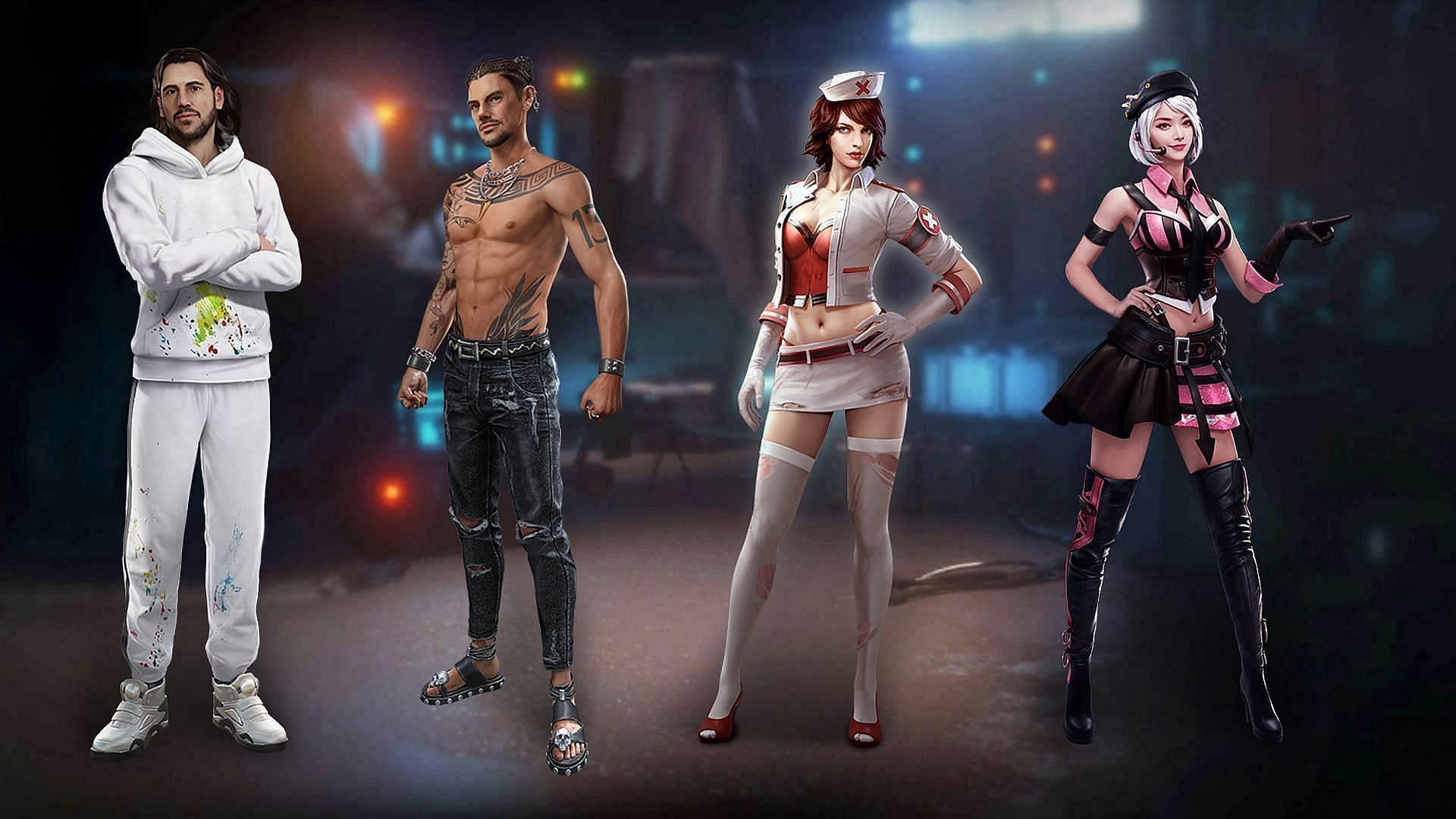 The combined effect of the first three characters is incredible (Image via Garena)