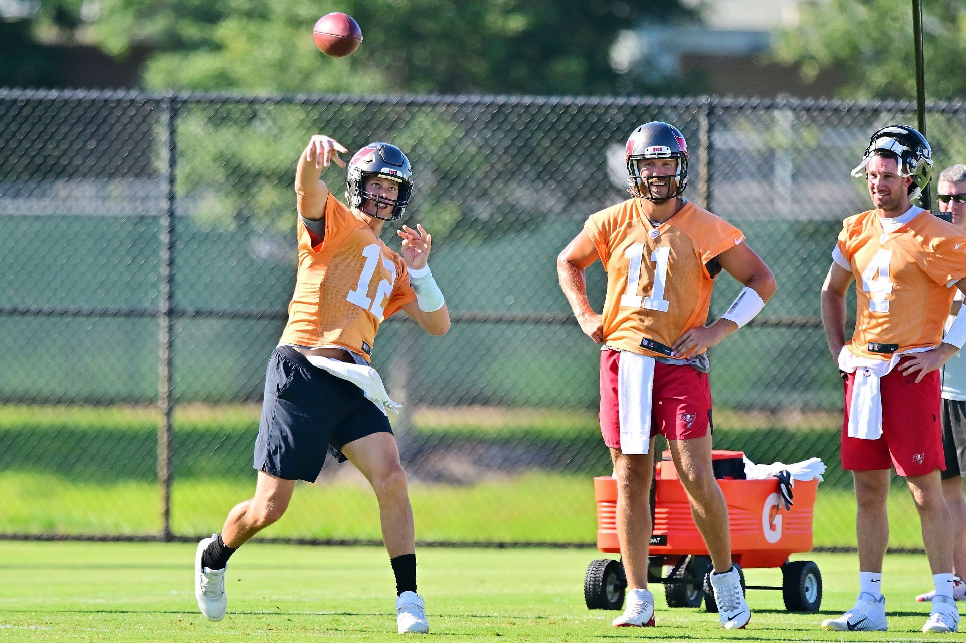 Tom Brady at the Tampa Bay Buccaneers Mandatory Minicamp