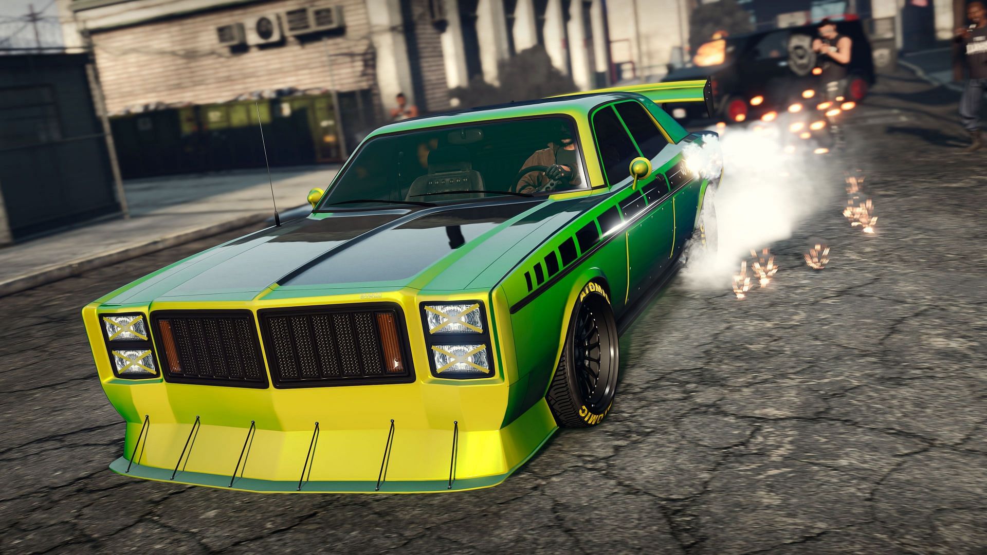 The Greenwood is one of the slower vehicles from this new update (Image via Rockstar Games)