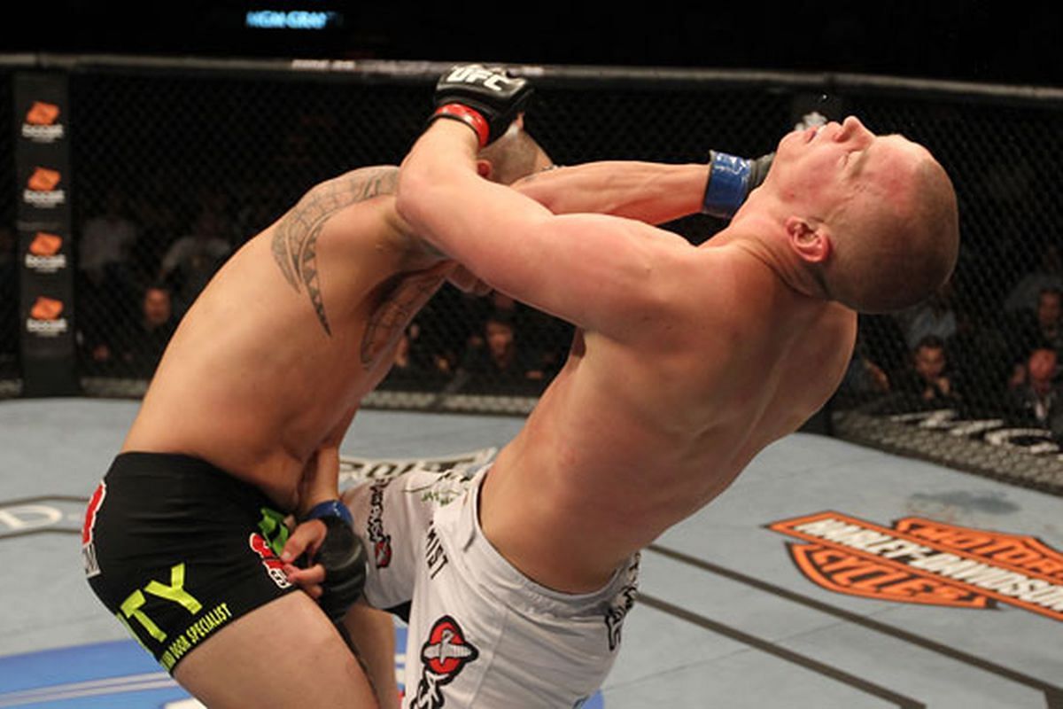 Travis Browne destroyed Stefan Struve with a superman punch in 2011