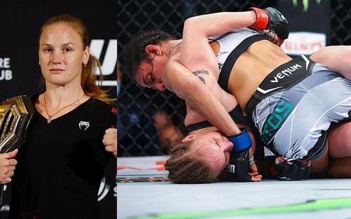 Valentina Shevchenko discusses how Taila Santos may have gained an edge on the ground in their fight at UFC 275