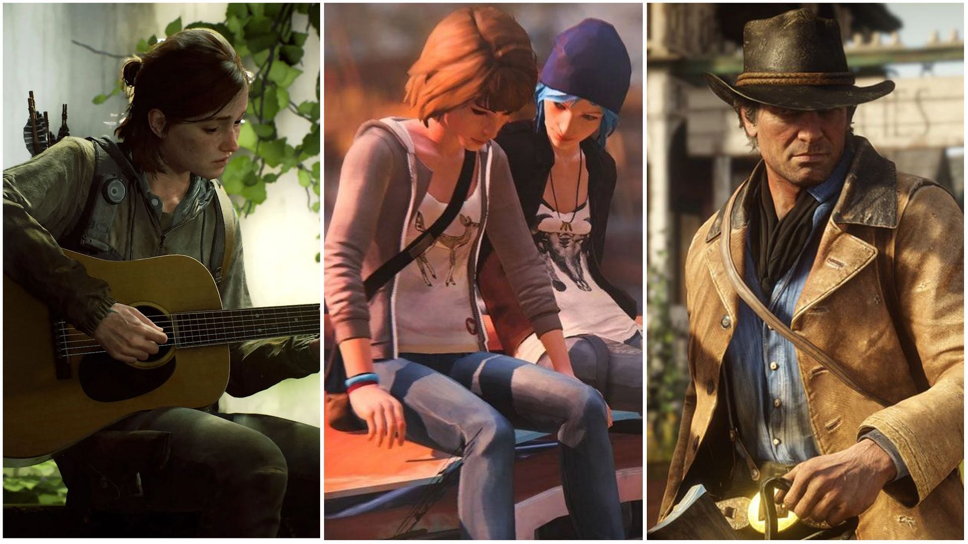 Some video games with the best stories to date (Image via Naughty Dog, Dontnod Entertainment &amp; Rockstar Games)