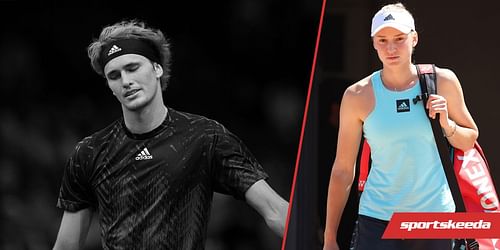 Alexander Zverev and Elena Rybakina