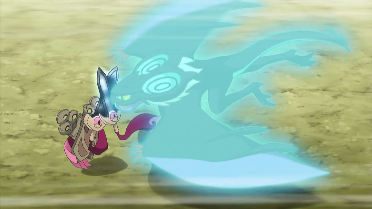 Noivern using Acrobatics in the anime (Image via The Pokemon Company)