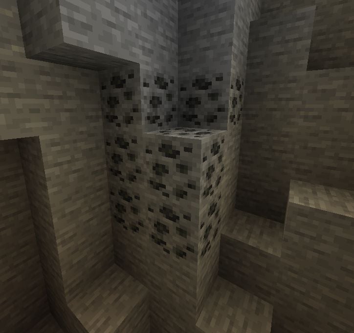 Coal Ore in Minecraft