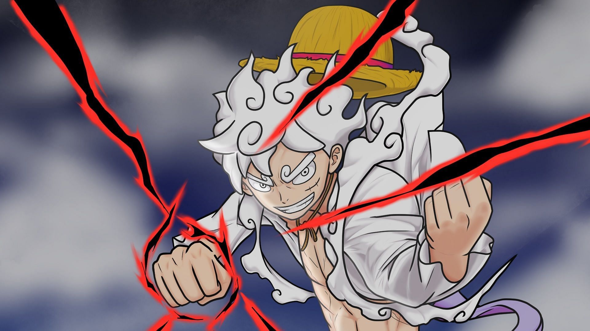 Monkey D. Luffy in his Gear 5 form (Image via Eiichiro Oda/Shueisha/Toei Animation, One Piece)