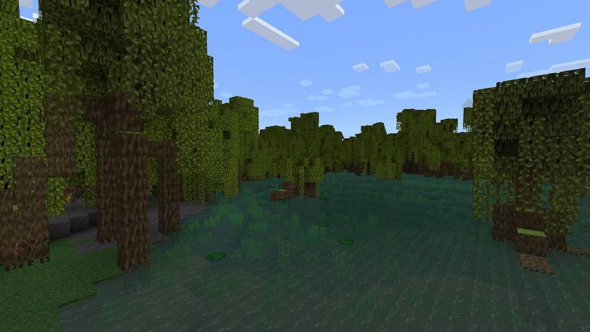 A mangrove swamp in Minecraft 1.19 (Image via Mojang)