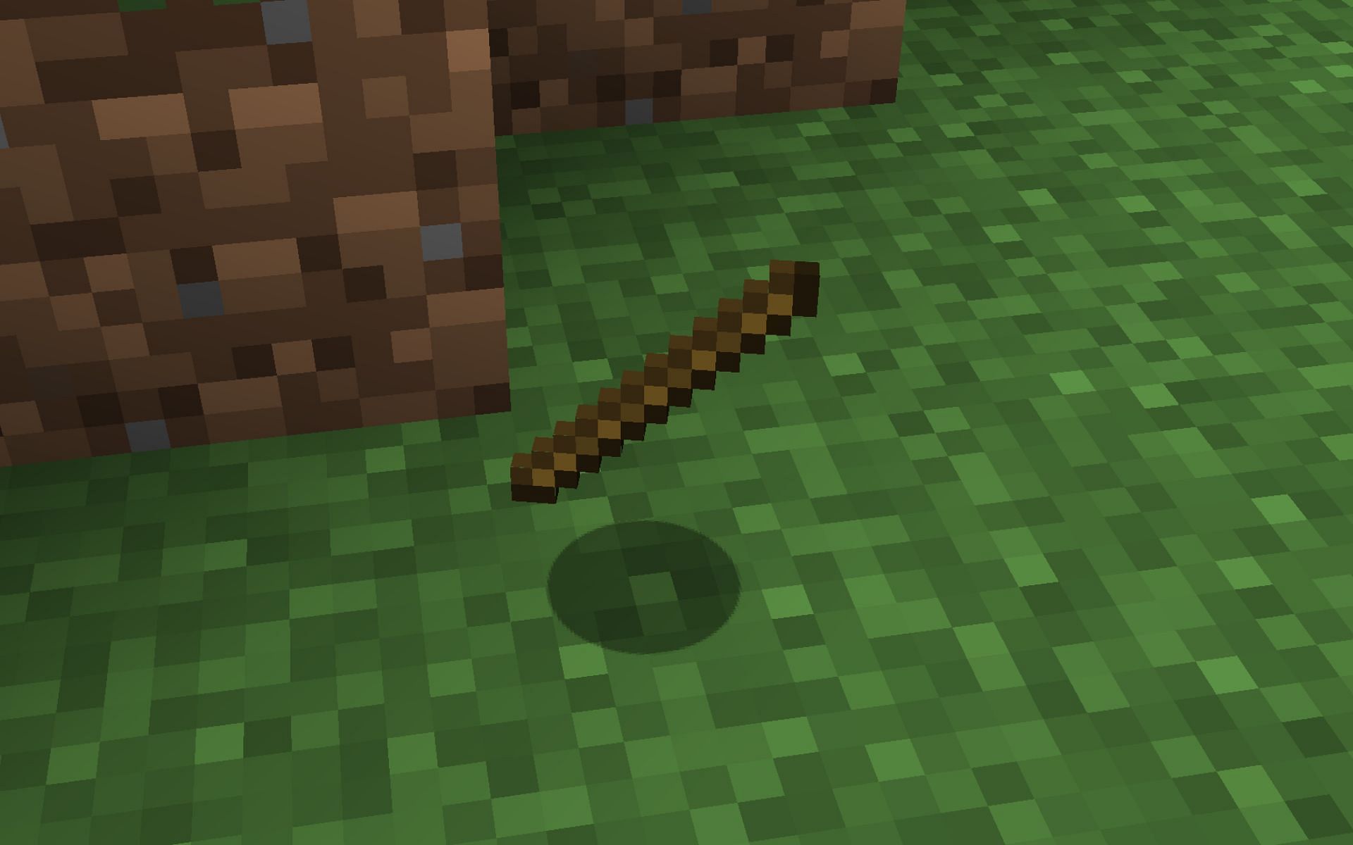 Sticks are one of the first items players make after entering the game (Image via Minecraft 1.19 update)