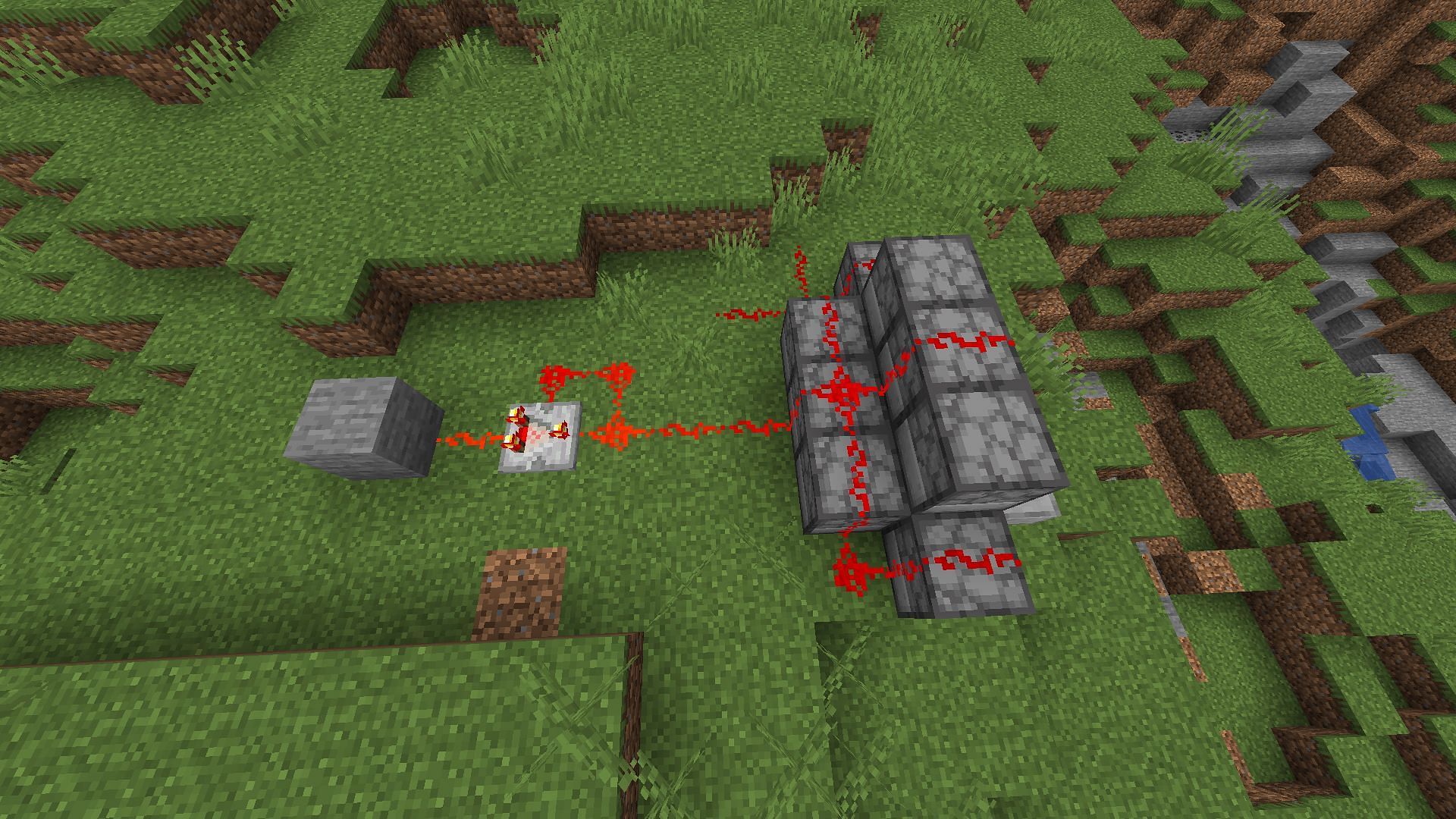 The entire redstone contraption (Image via Minecraft 1.19 update)