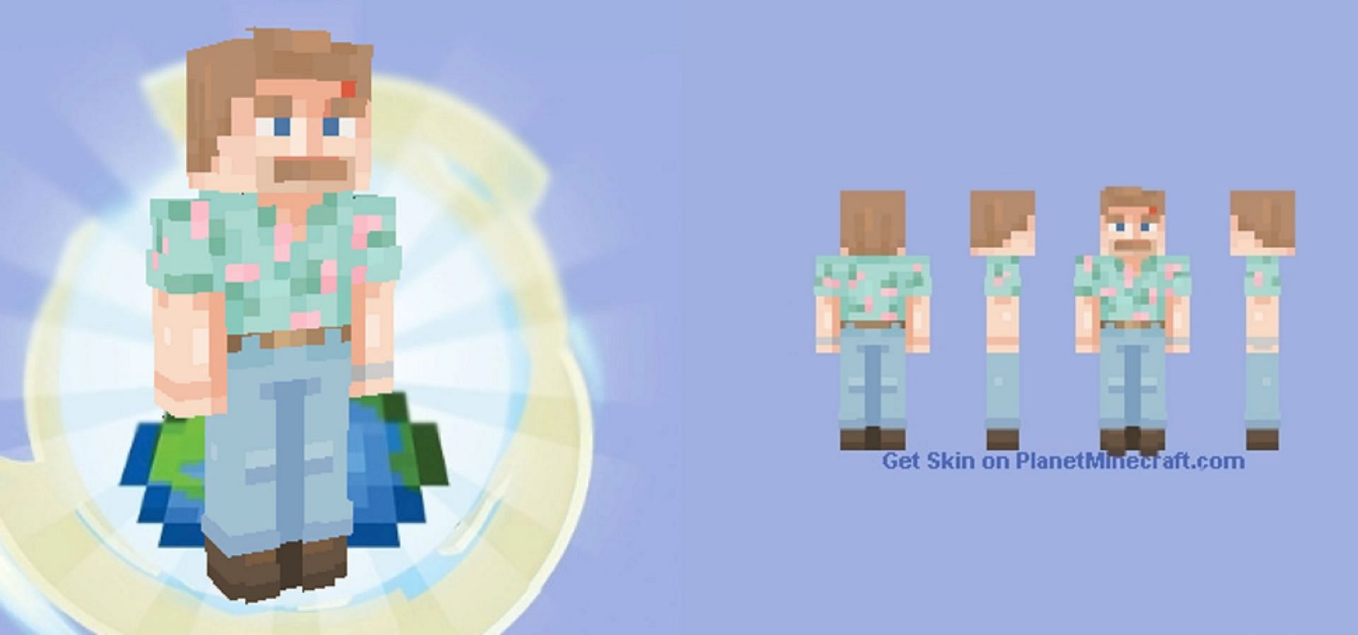 Jim&#039;s most fashionable look in Season 3 has been recreated for the game (Image via lalls/PlanetMinecraft)