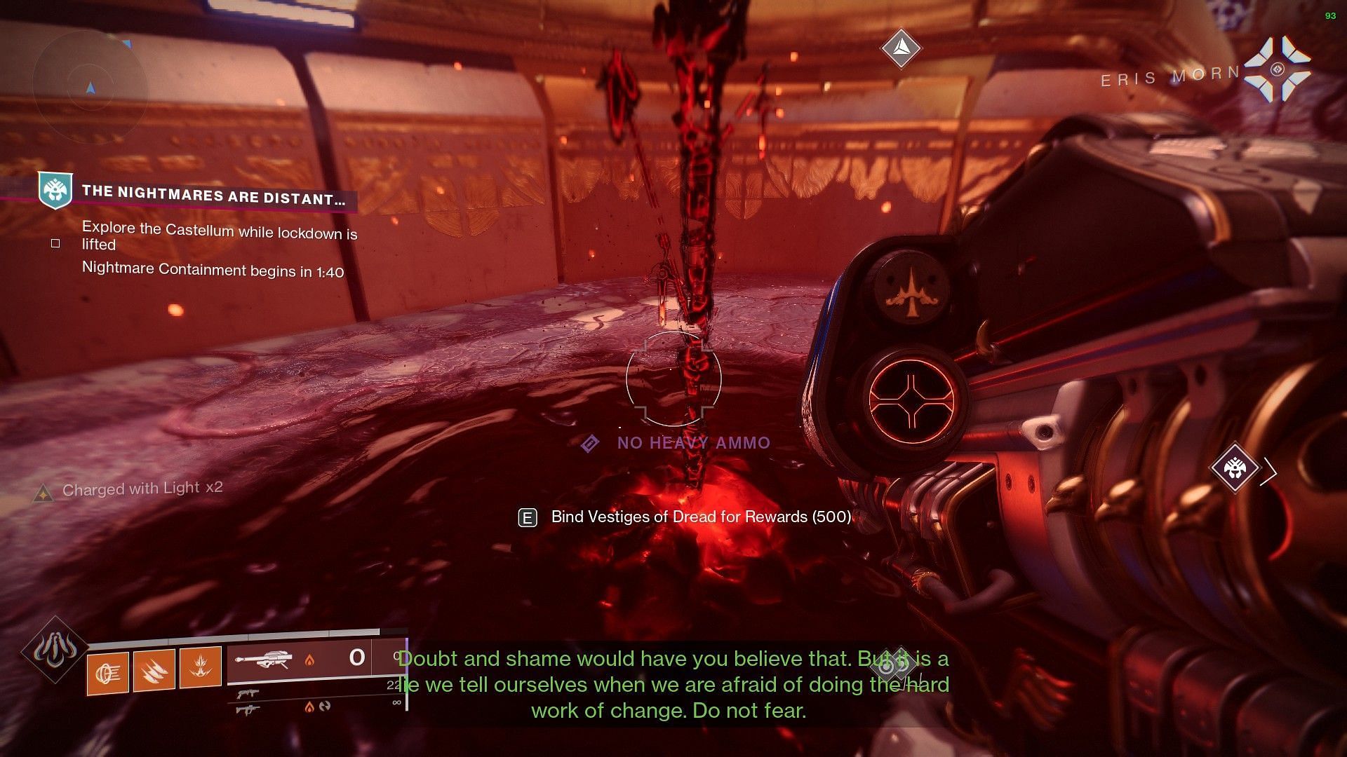 Binding Vestiges at the end of Nightmare Containment (Image via Destiny 2)