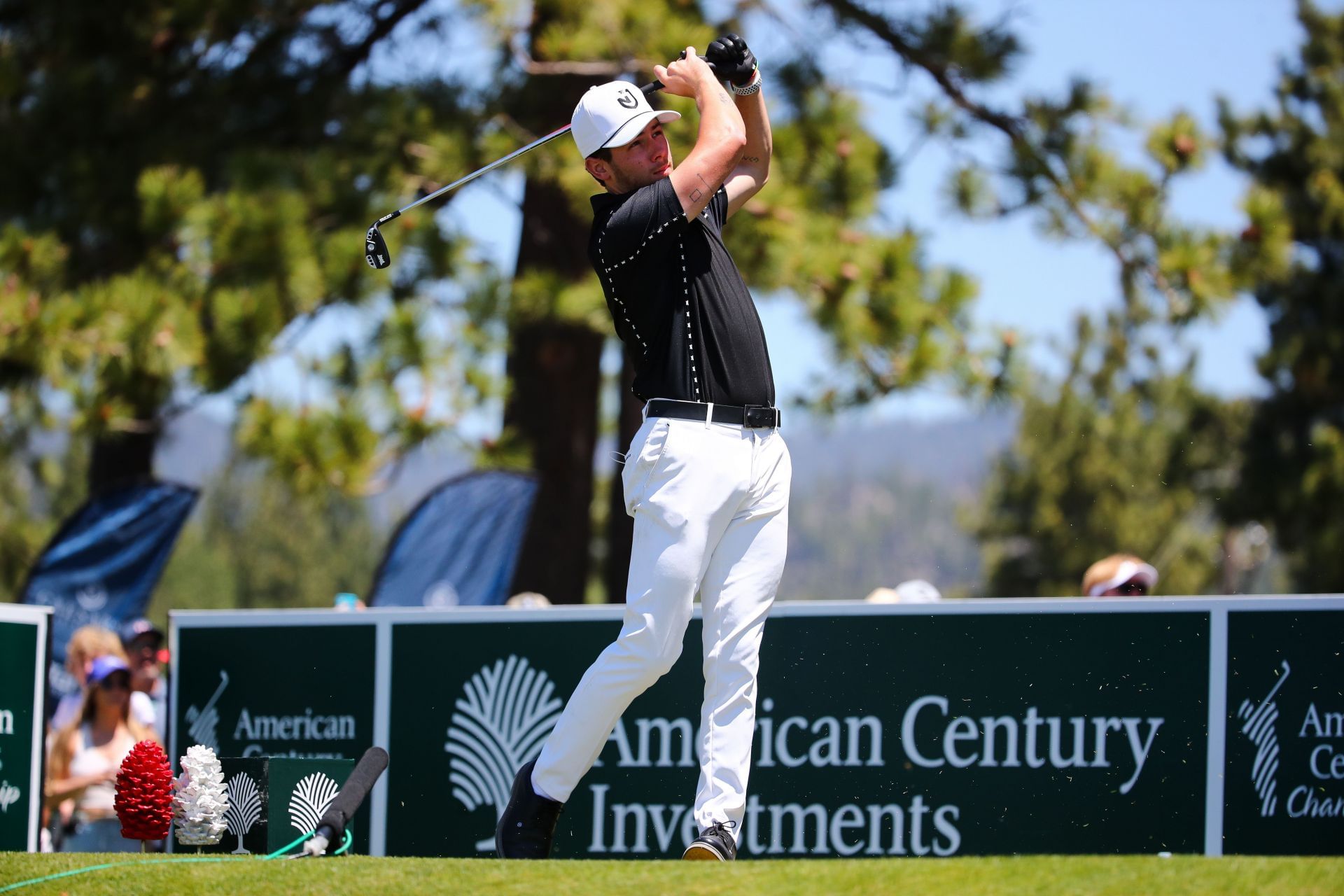 Nick Jonas during the 2022 American Century Championship - Final Round