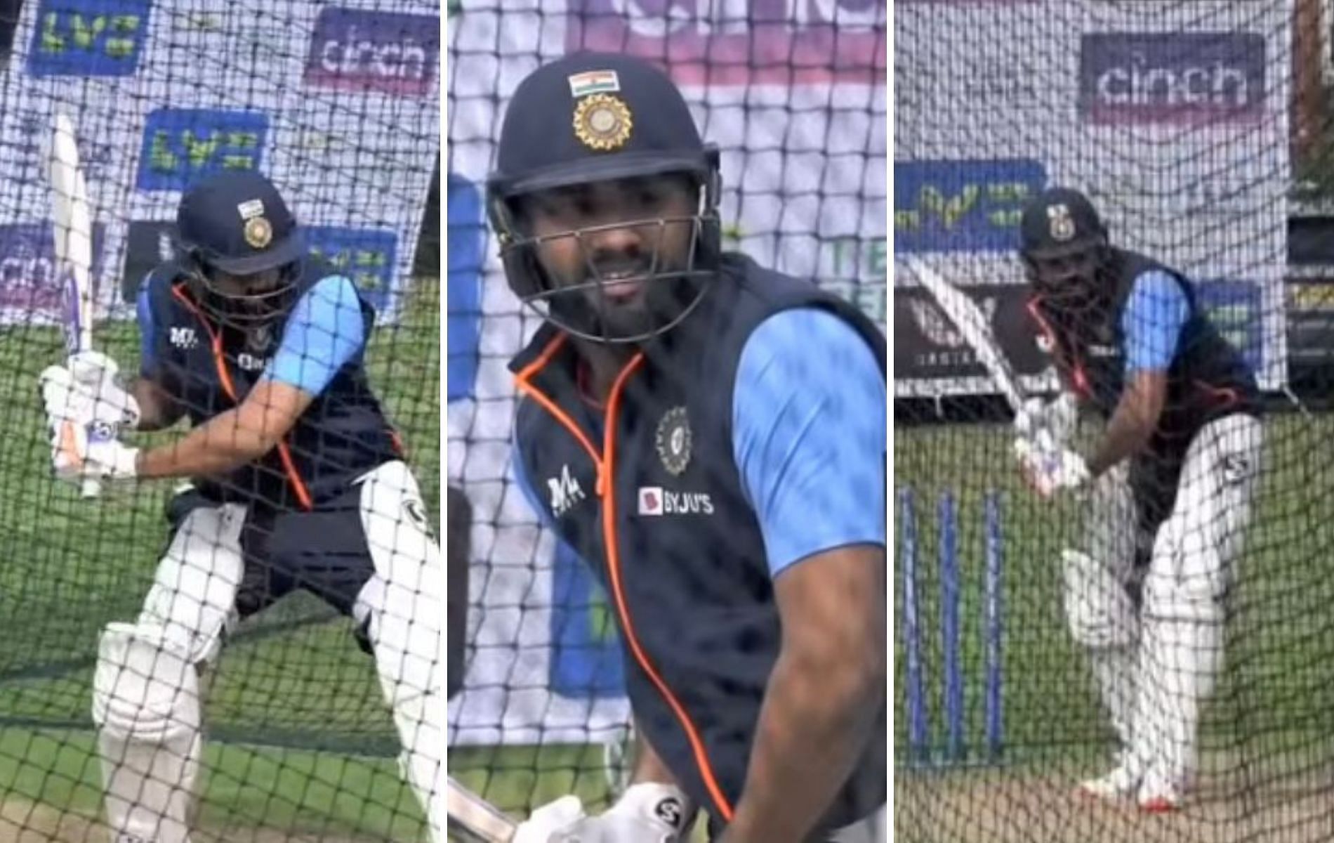 Rohit Sharma captured batting in the nets. (Pics: Instagram)