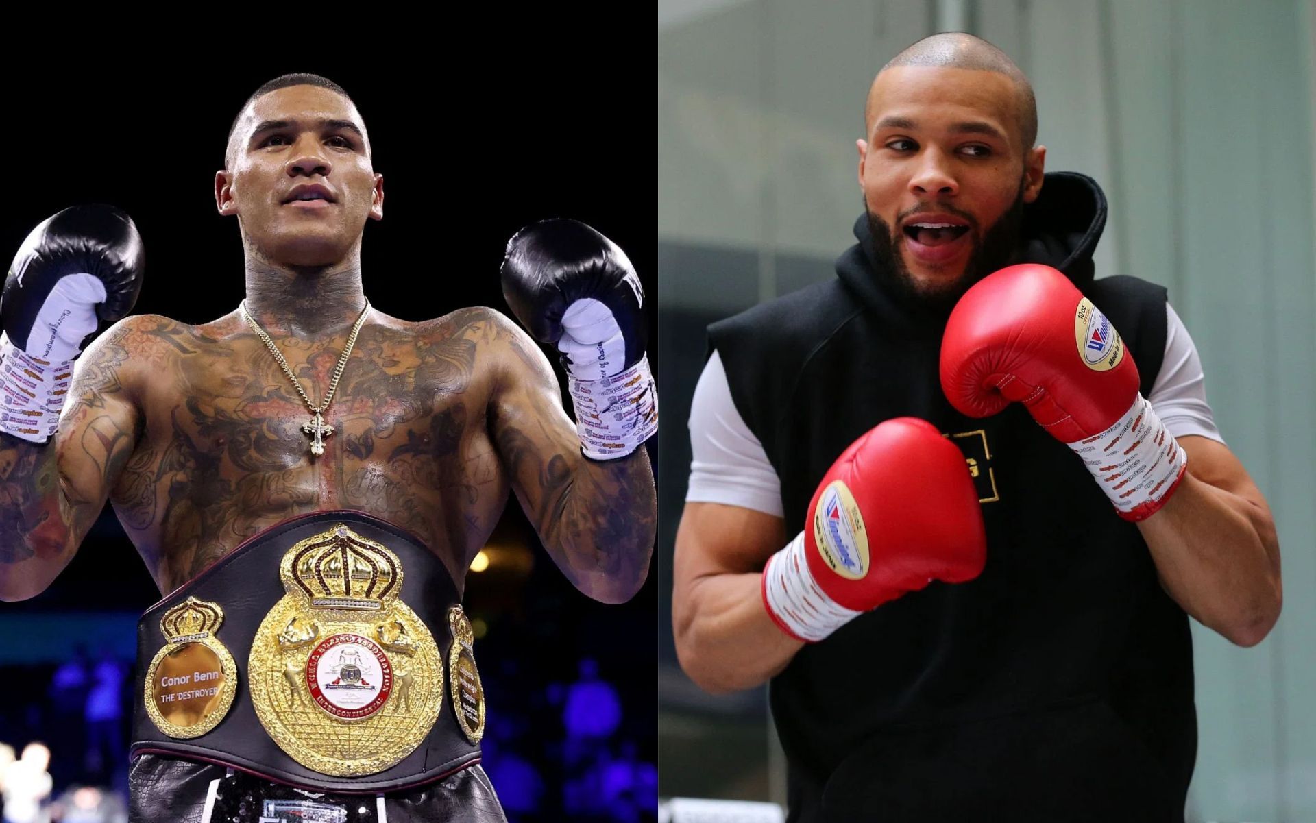 Conor Benn (L) and Chris Eubank Jr. (R).