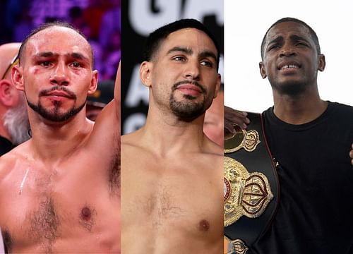 Keith Thurman (left), Danny Garcia (center), Erislandy Lara (right)