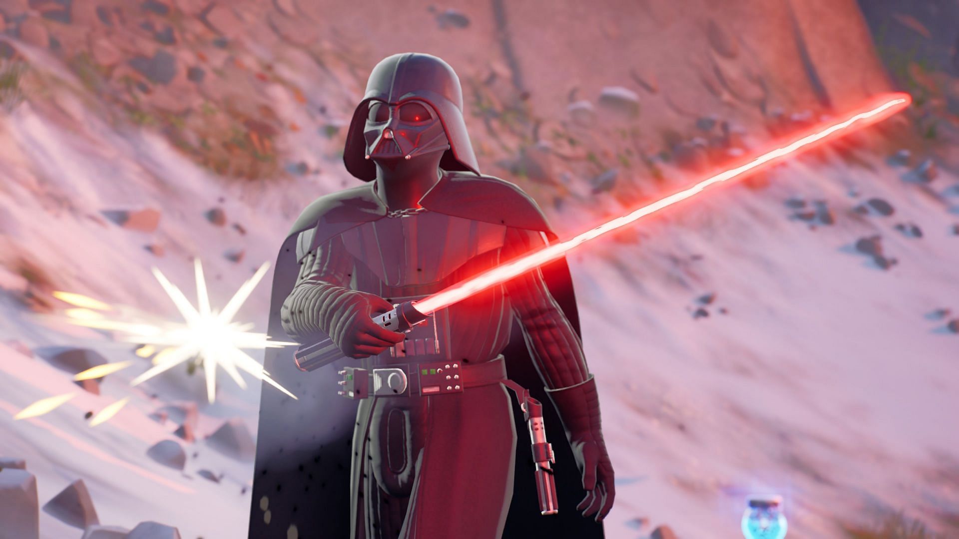 The new Fortnite glitch involves Darth Vader (Image via Epic Games)