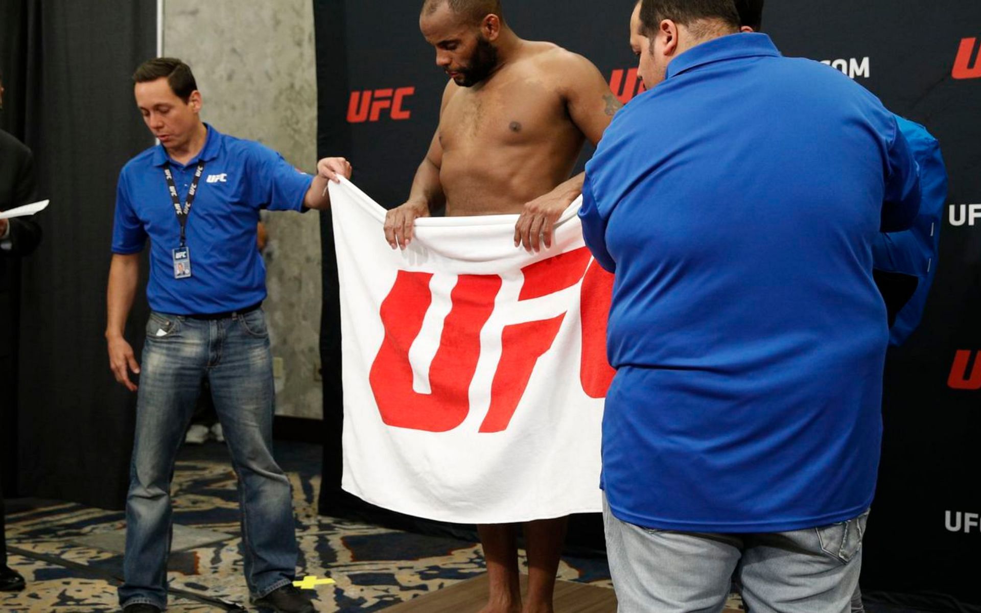 Daniel Cormier was accused of using a trick with his towel to make weight in 2017