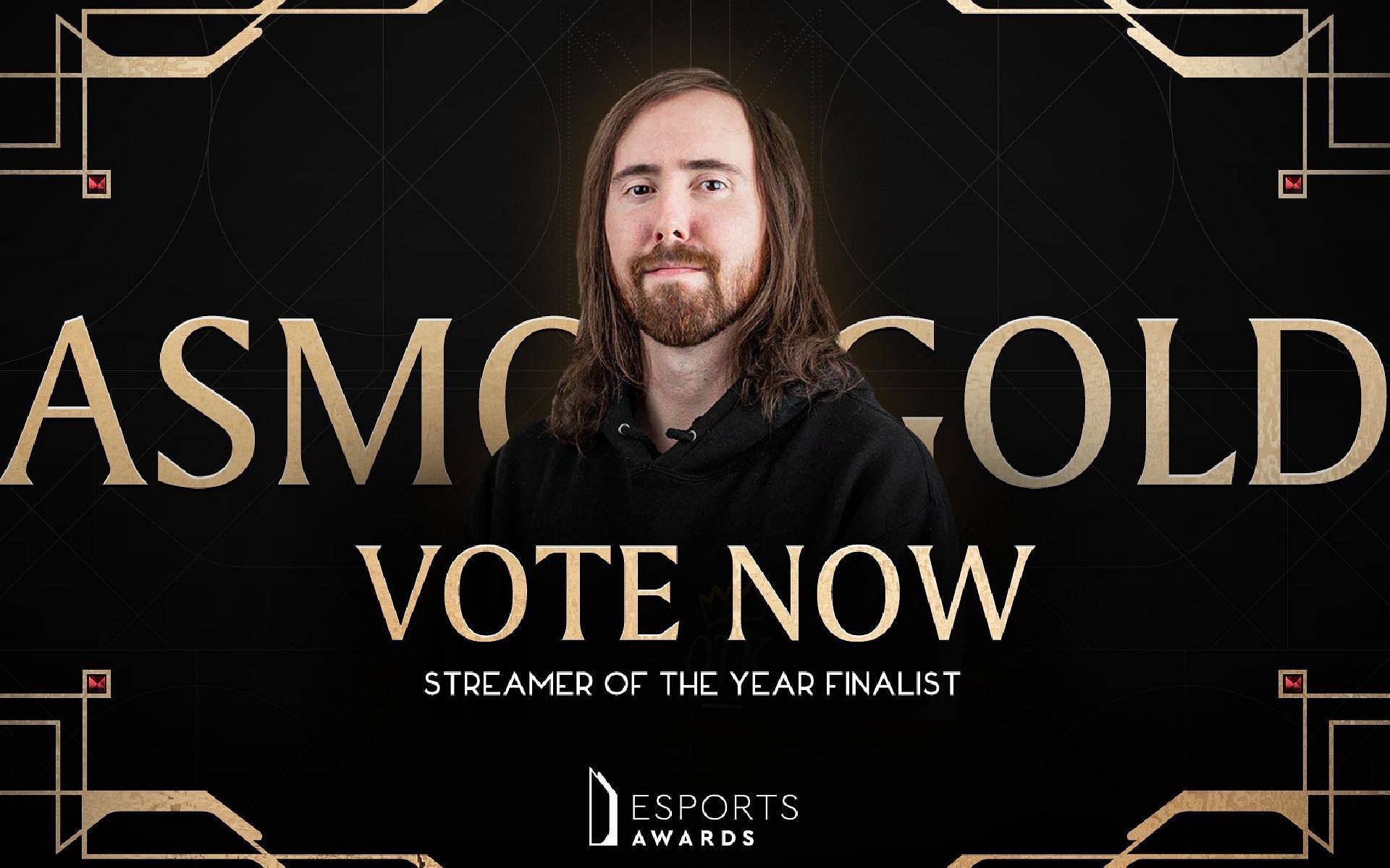 Asmongold has been nominated for Streamer of the Year at the Esports Awards 2022 (Image via Esports Awards/Twitter)