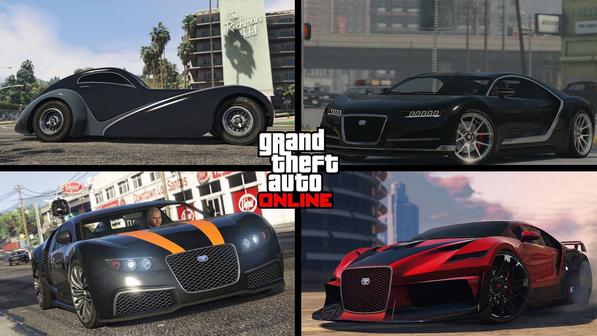 GTA Online features in-game versions of cars from many popular real-life manufacturers (Image via Sportskeeda)