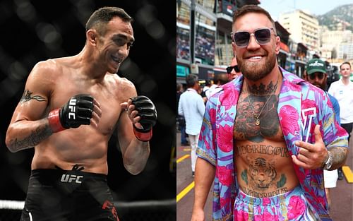 Tony Ferguson (left); Conor McGregor (right)