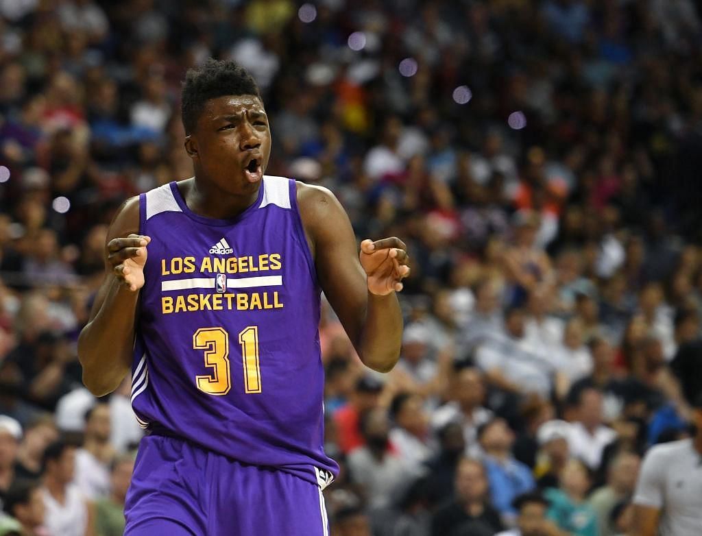 Thomas Bryant with the LA Lakers in 2017